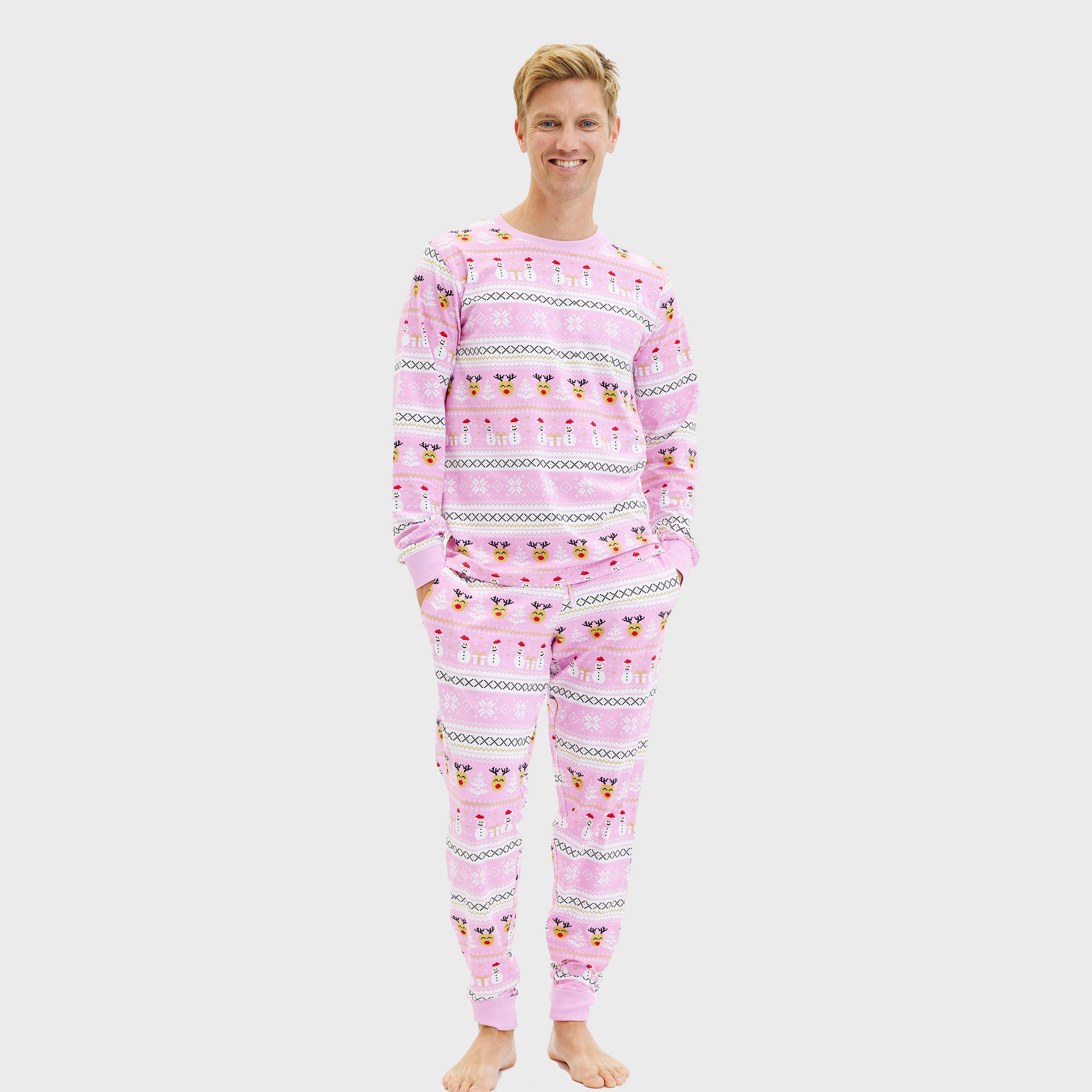 The reinstyle pyjamas pink - Men.